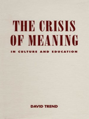 cover image of The Crisis of Meaning